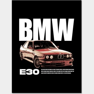 bmw e30 m3 Posters and Art